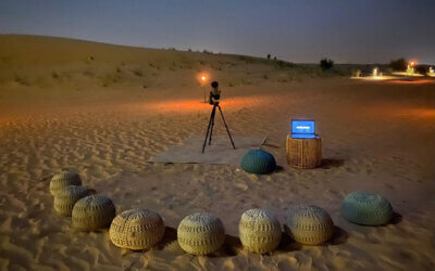 International Collaboration Attempts Didymos Observation in Arabian Desert
