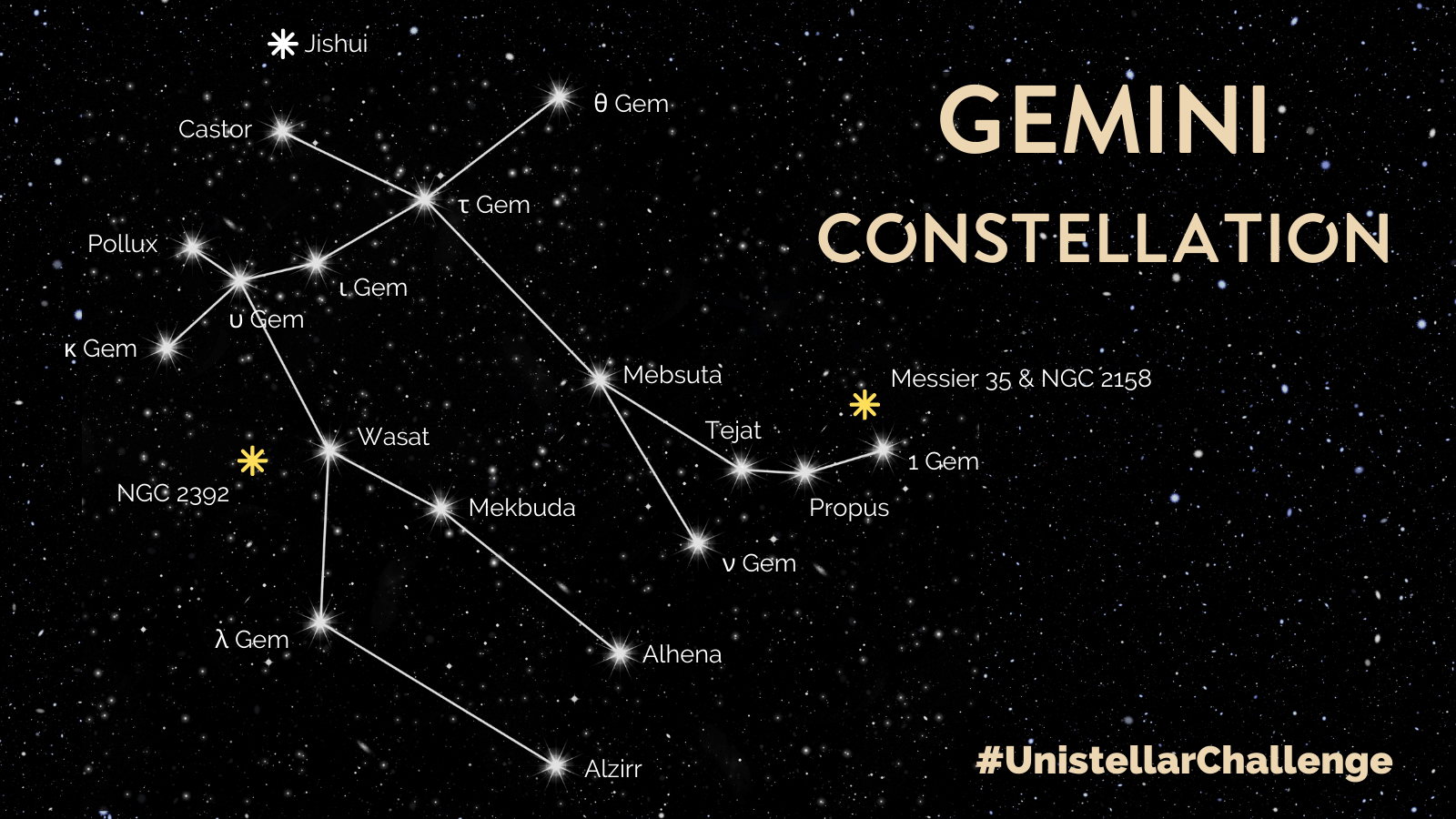 Gemini Constellation - Unistellar.