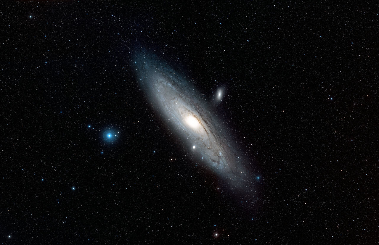Wide-field view of the Andromeda Galaxy
