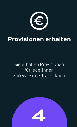 Zugehörigkeit Schritt 4: Provisionen