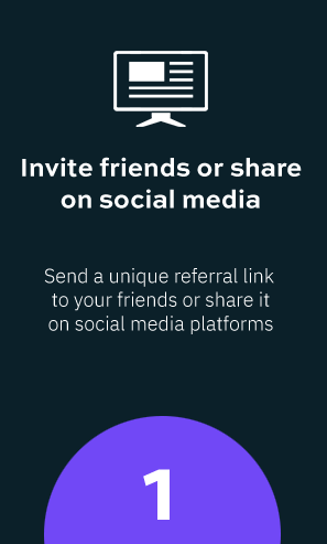 Referral Step 1: Invite & Share